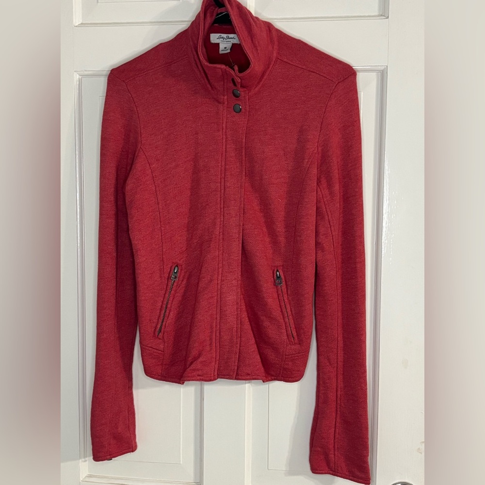 Lucky Brand Women's Red Bomber Soft Jacket
